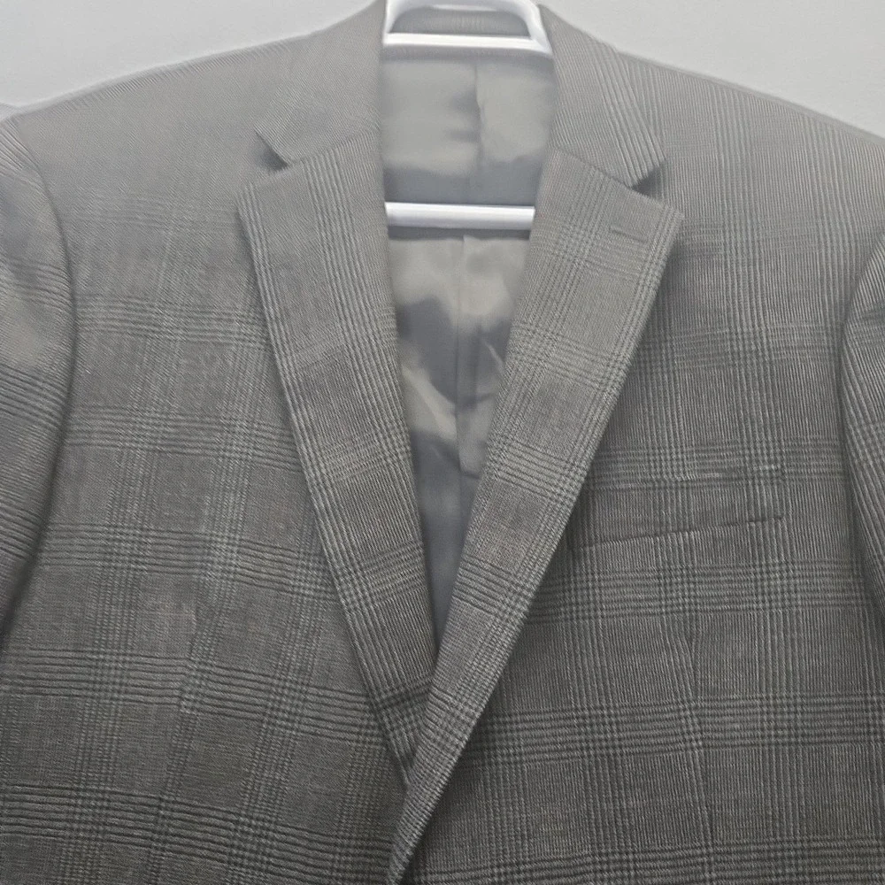 Ralph Lauren Men's Wool Glen Plaid Blazer Sport Coat Jacket Size 44L‎